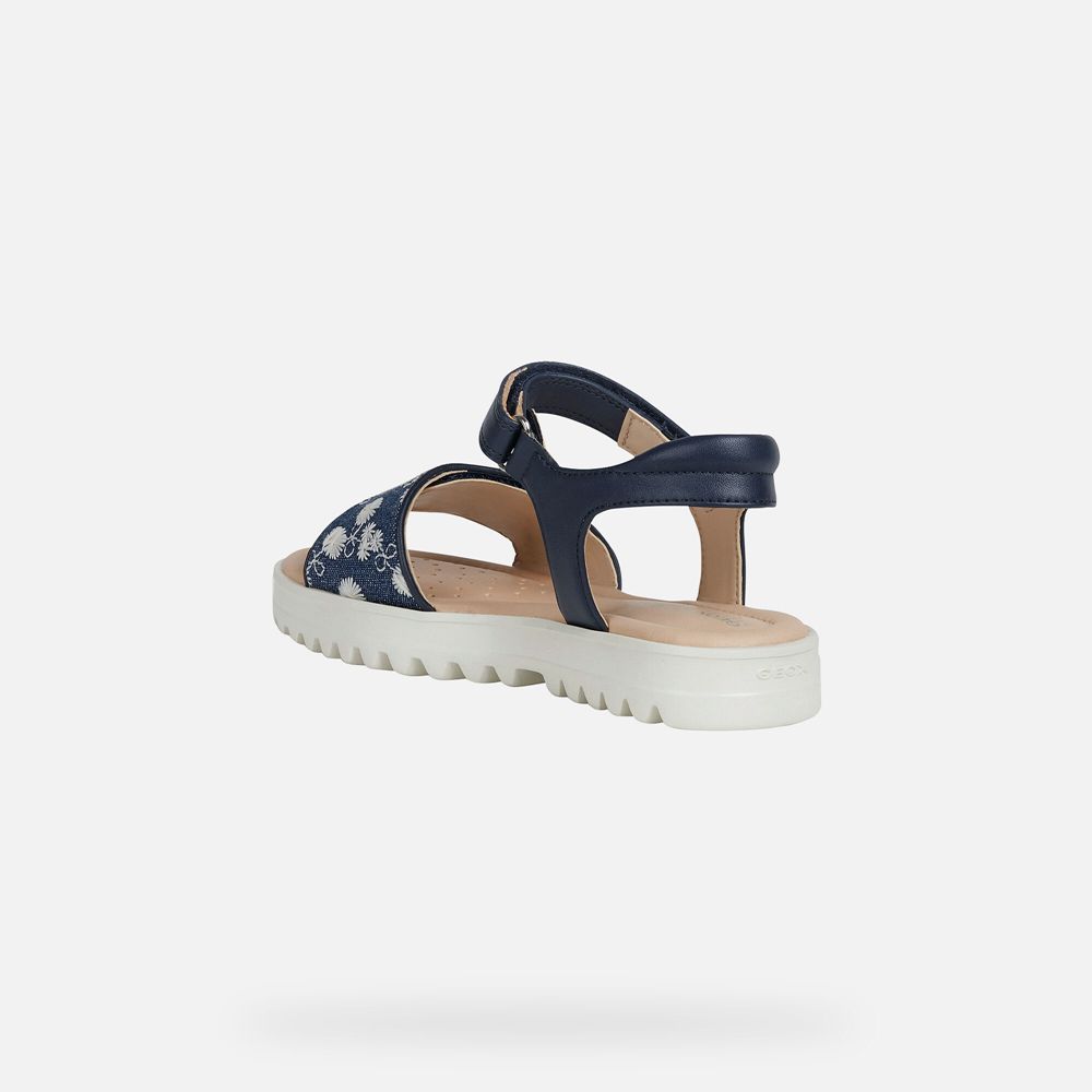 Sandalias Geox Menina Azul Marinho - Coralie - ROIKS8529